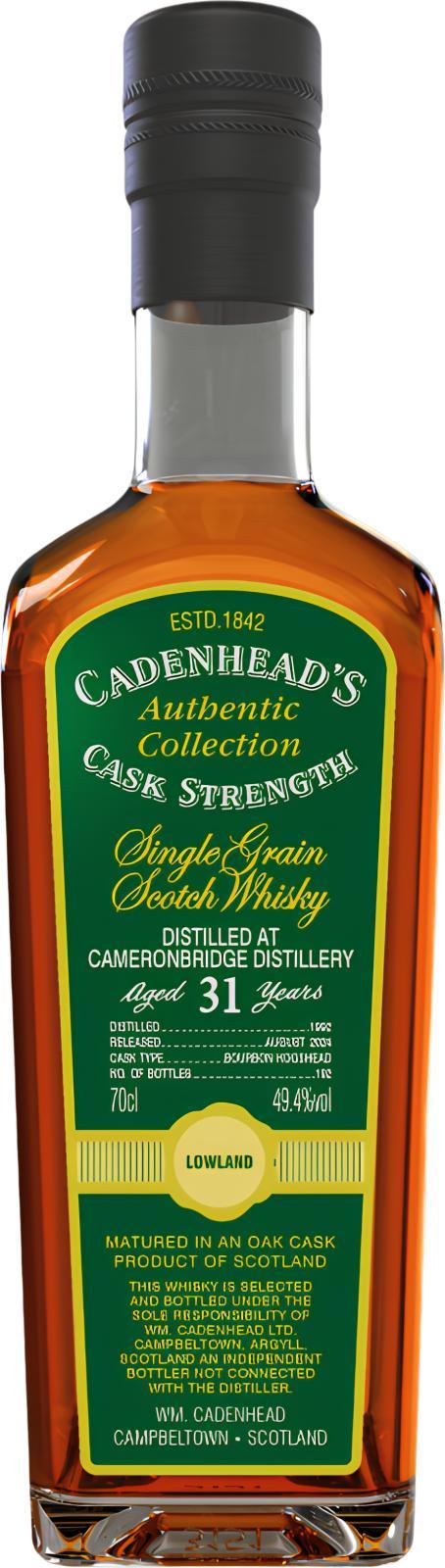 Cameronbridge 1992 CA  Authentic Collection