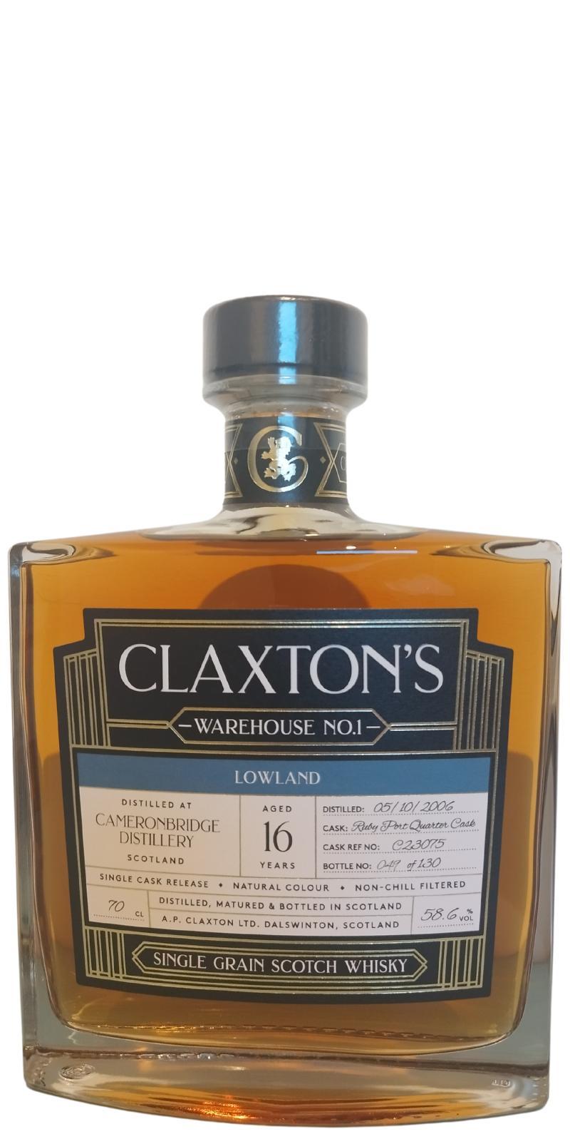 Cameronbridge 2006 Cl  Warehouse No. 1