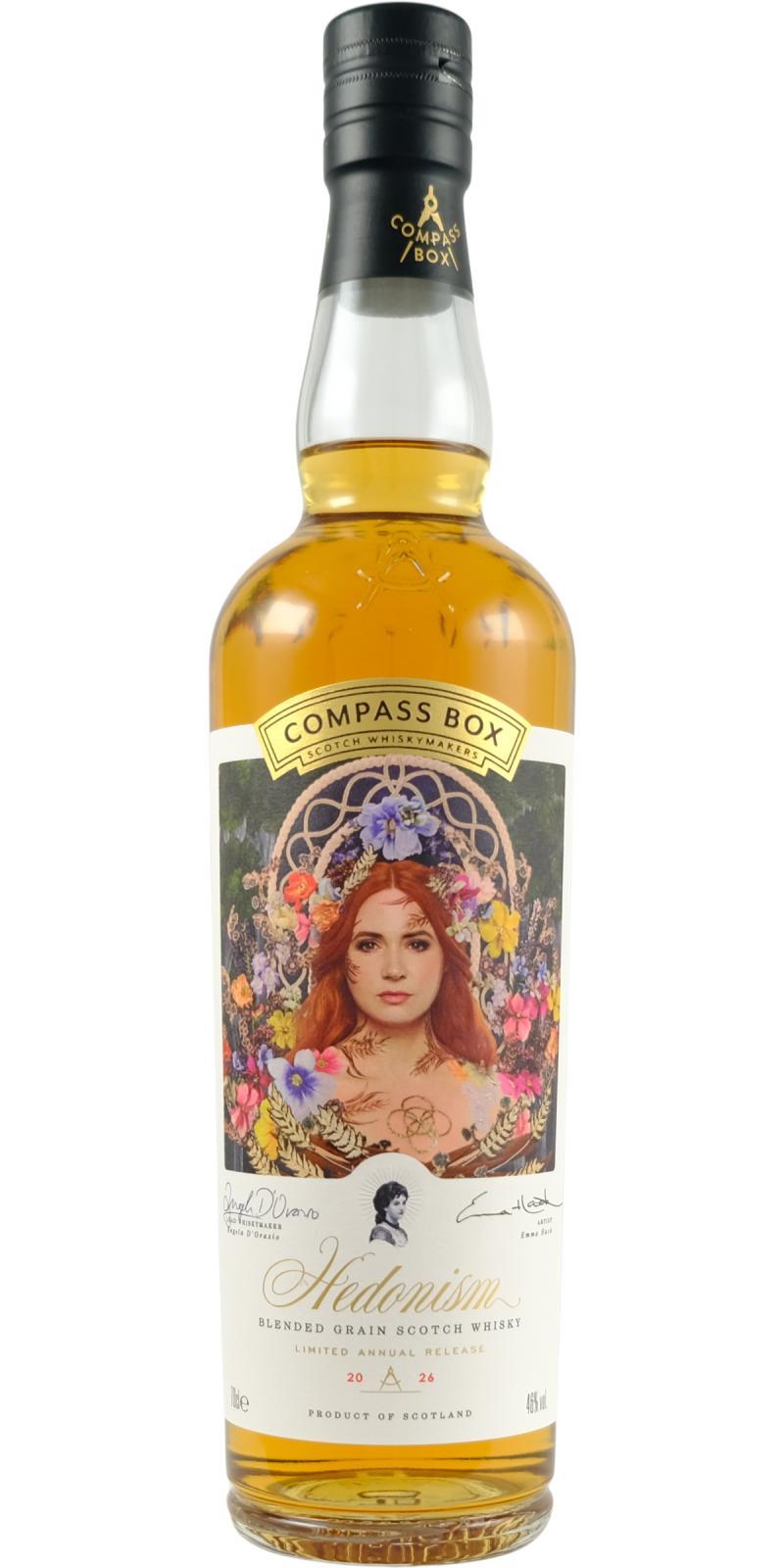 Hedonism Blended Grain Scotch Whisky CB  Limited Annual Release