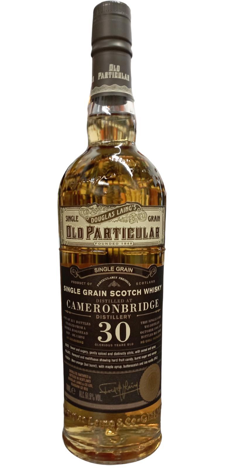 Cameronbridge 1991 DL  Old Particular