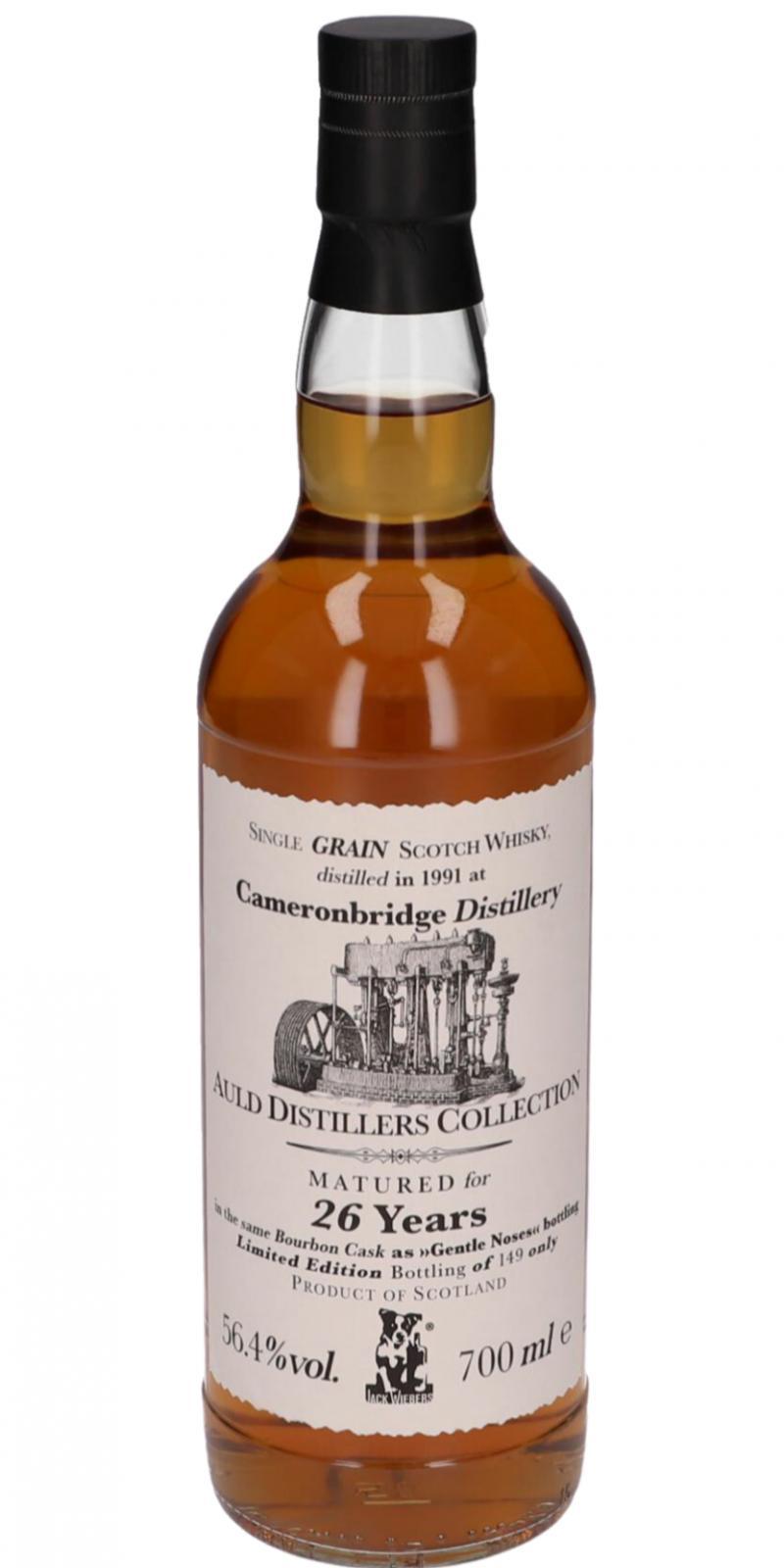 Cameronbridge 1991 JW  Auld Distillers Collection
