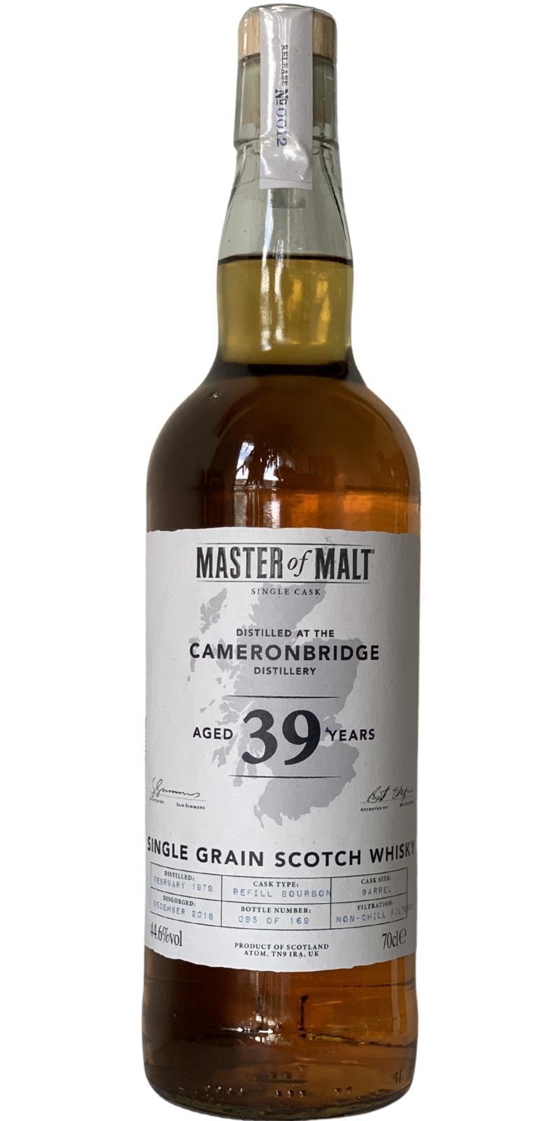 Cameronbridge 1979 MoM  Single Cask Series