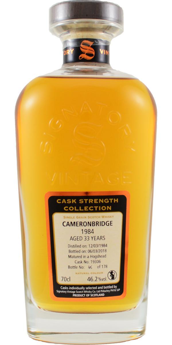 Cameronbridge 1984 SV  Cask Strength Collection