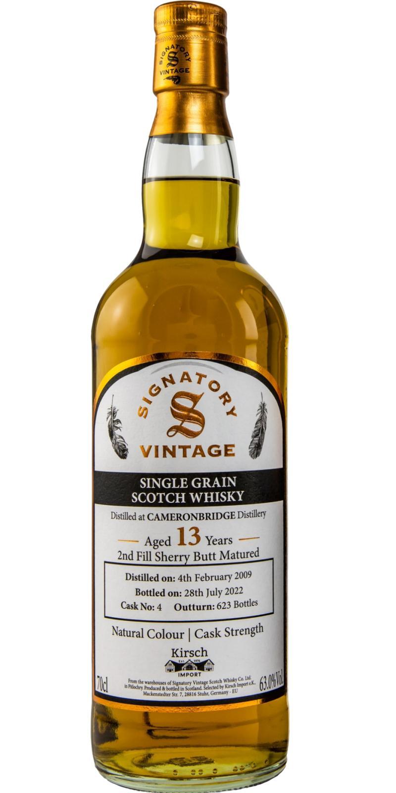 Cameronbridge 2009 SV  Natural Colour | Cask Strength
