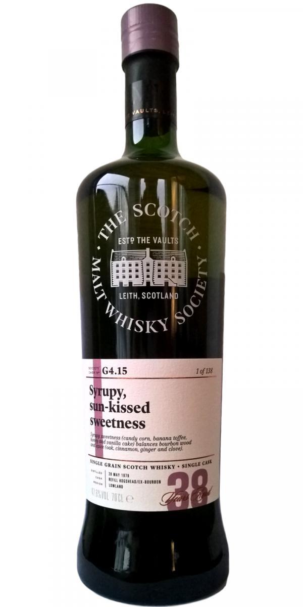 Cameronbridge 1979 SMWS G4.15  Syrupy, sun-kissed sweetness