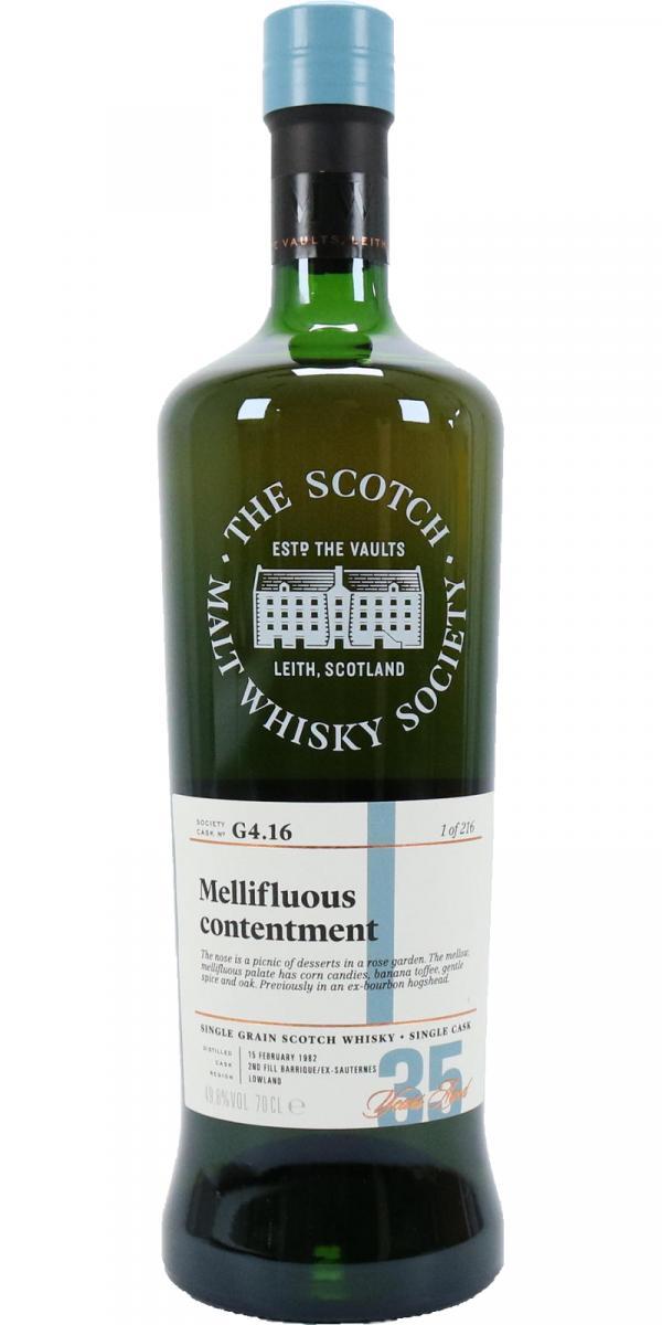Cameronbridge 1982 SMWS G4.16  Mellifluous contentment