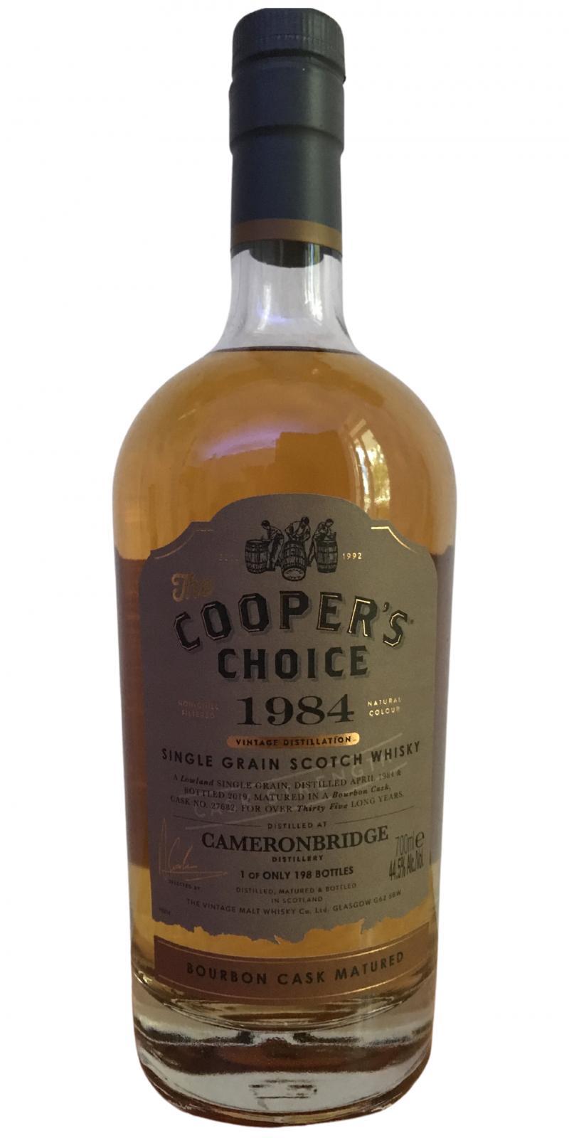 Cameronbridge 1984 VM  The Cooper's Choice