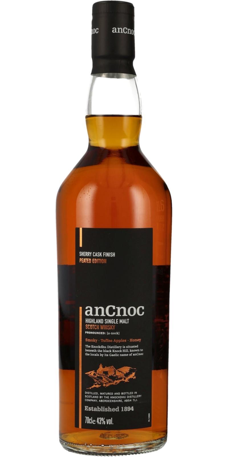 anCnoc Sherry Cask Finish  Peated Edition