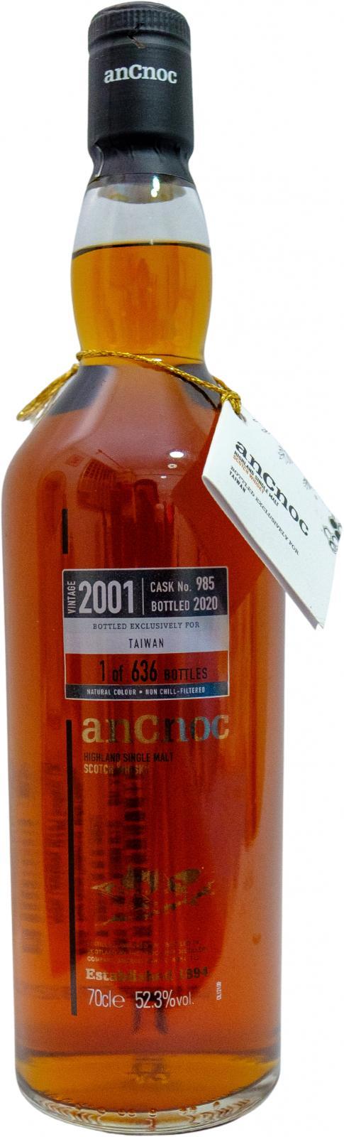 anCnoc 2001  Single Cask Exclusive for Taiwan