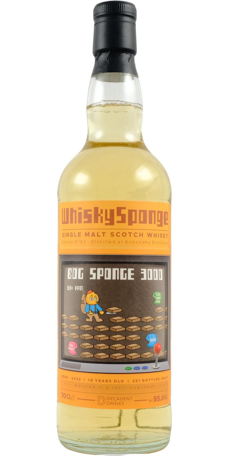 Knockdhu 2006 DeDr  Whisky Sponge