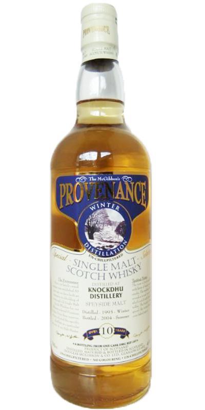Knockdhu 1993 McG  McGibbon's Provenance