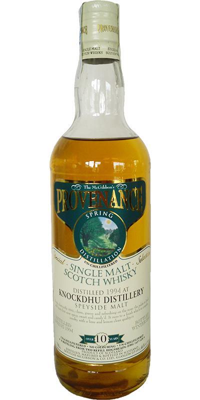 Knockdhu 1994 McG  McGibbon's Provenance