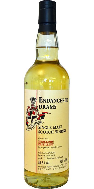 Knockdhu 2008 FR  Endangered Drams