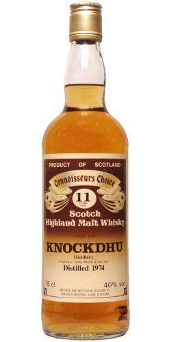 Knockdhu 1974 GM  Connoisseurs Choice