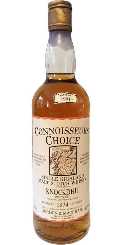 Knockdhu 1974 GM  Connoisseurs Choice