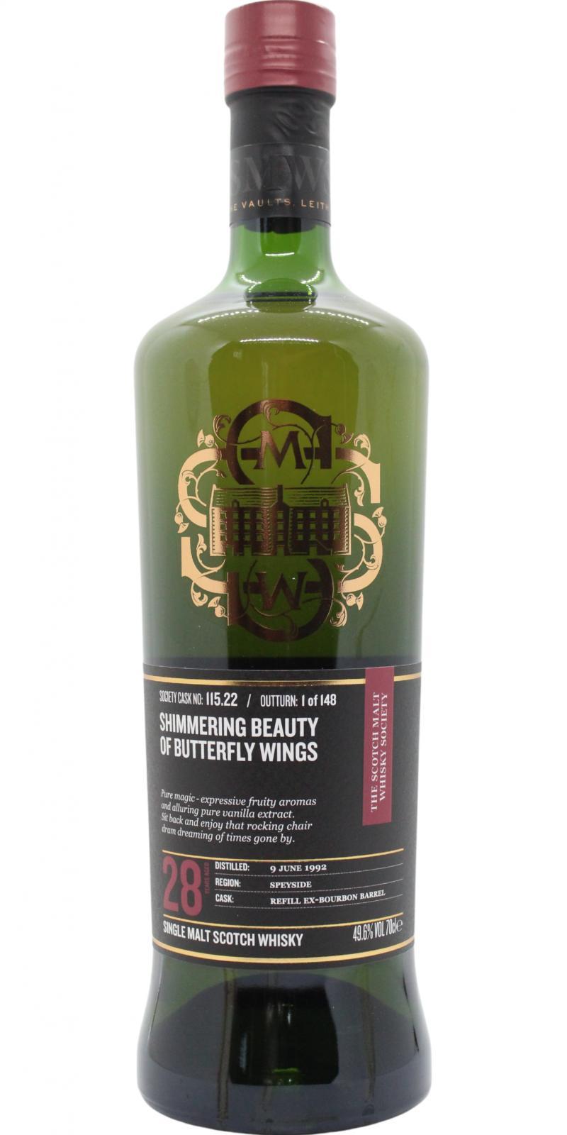 anCnoc 1992 SMWS 115.22  Shimmering beauty of butterfly wings