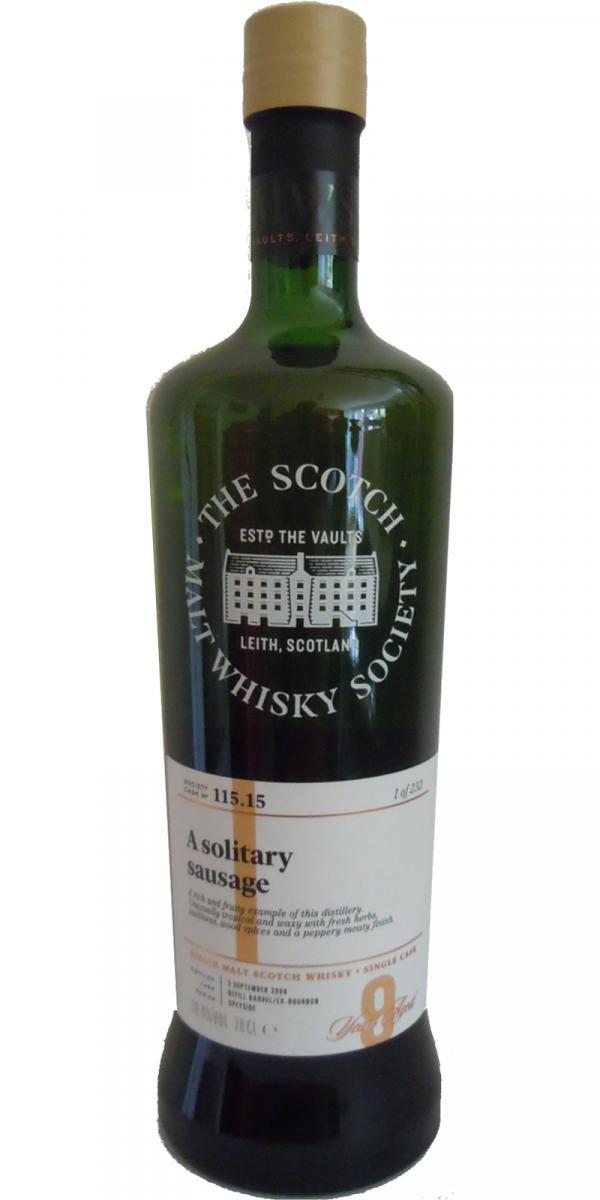 anCnoc 2009 SMWS 115.15  A solitary sausage
