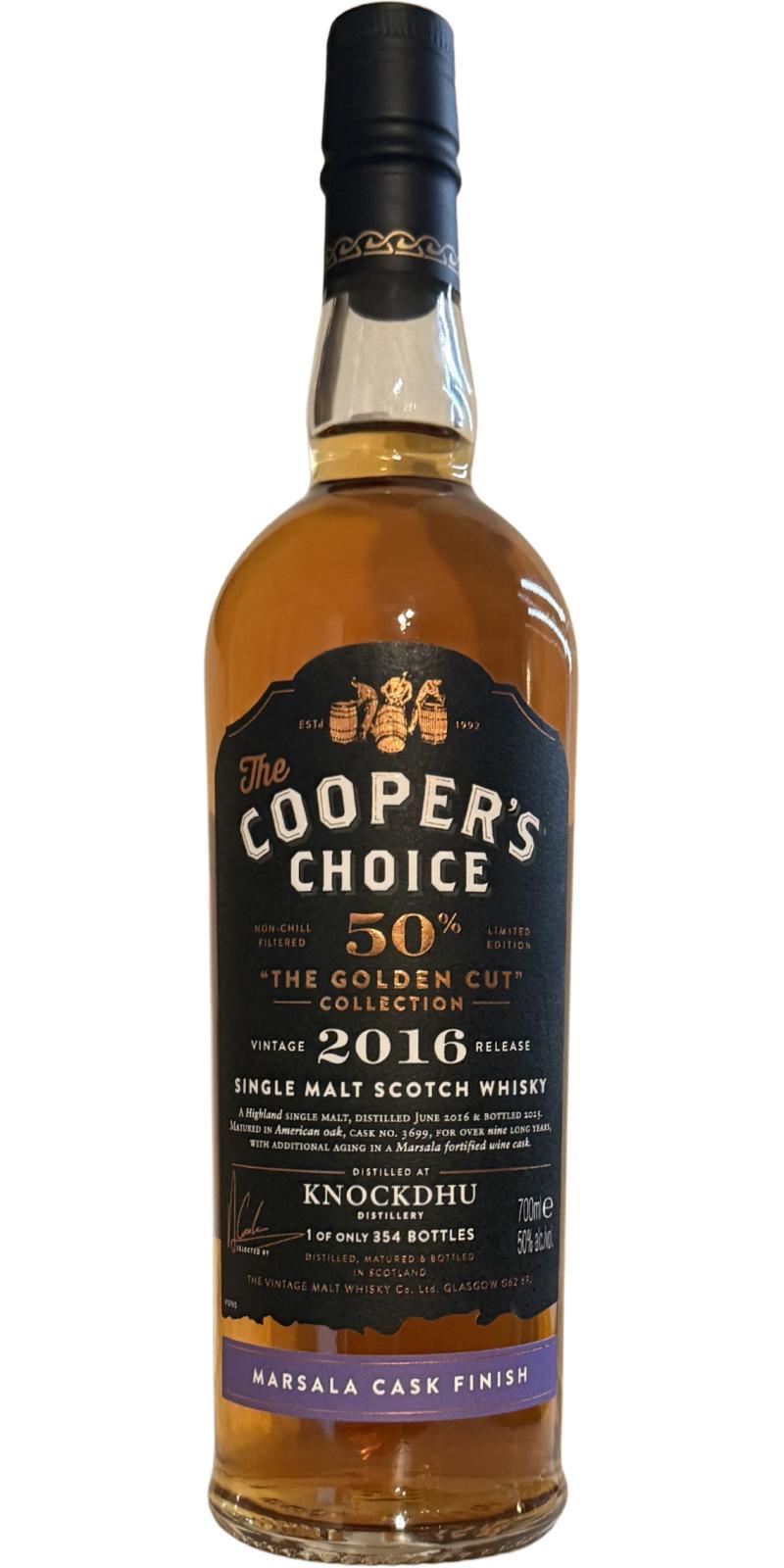 Knockdhu 2016 VM  The Cooper's Choice - The Golden Cut Collection