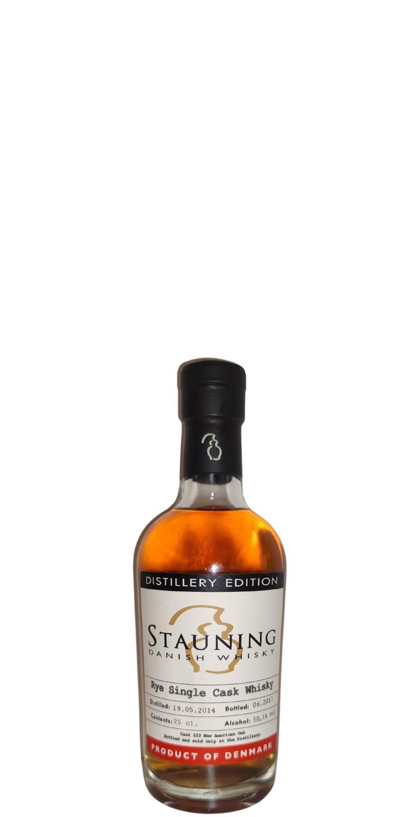 Stauning 2014  Distillery Edition - Rye Single Cask Whisky