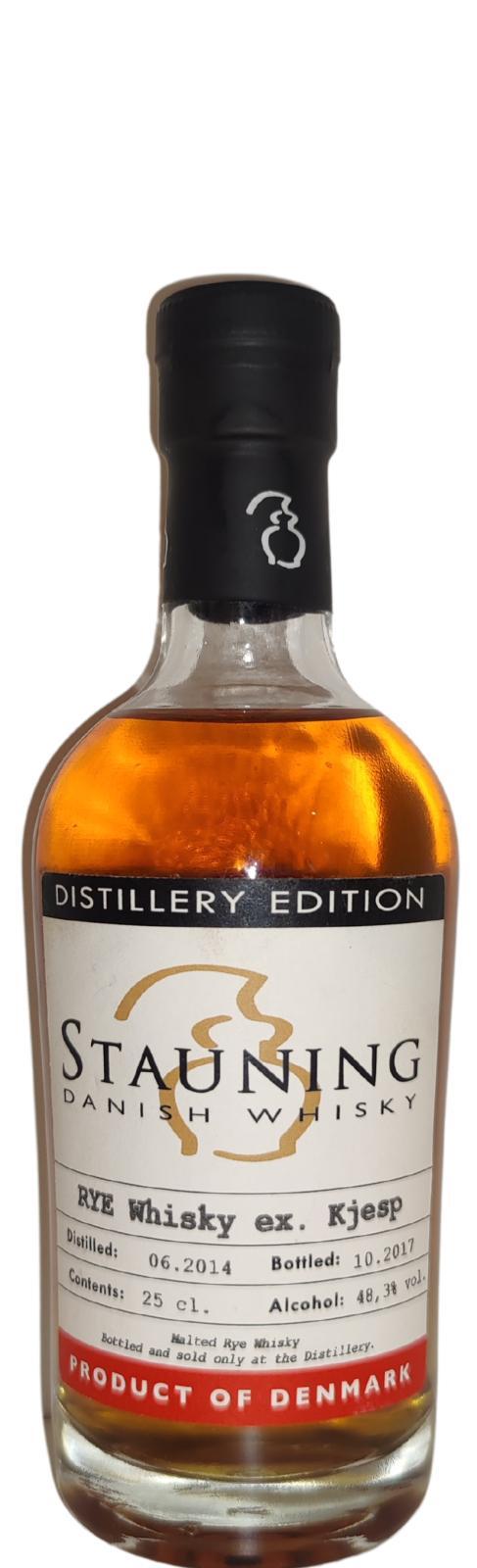 Stauning 2014  Distillery Edition - Rye Whisky ex. Kjesp