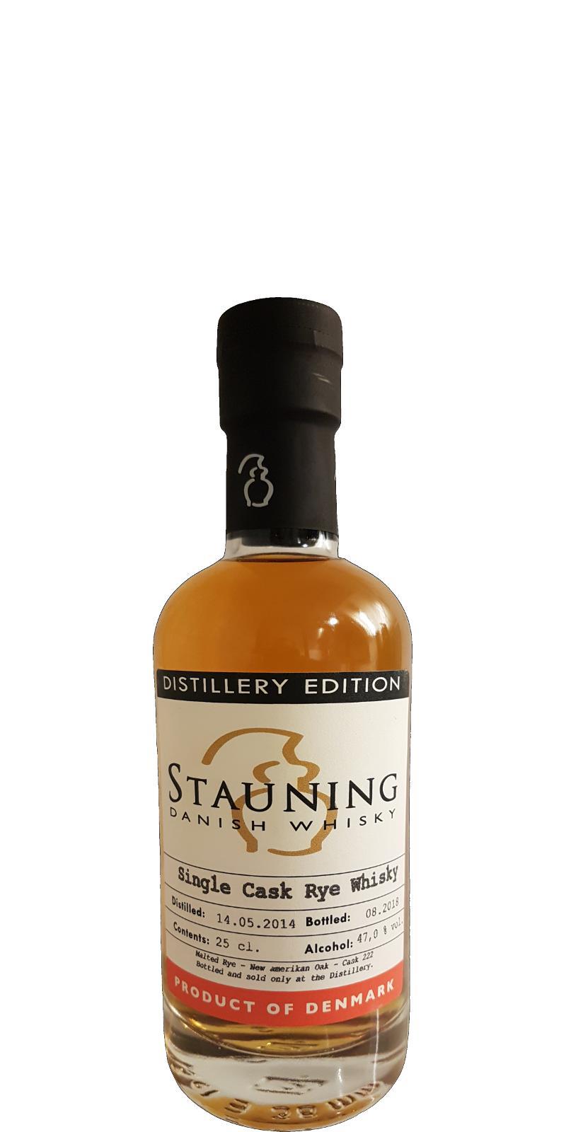 Stauning 2014  Distillery Edition - Single Cask Rye Whisky