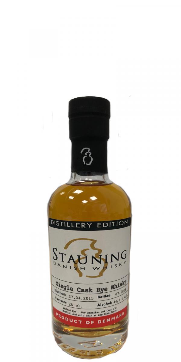 Stauning 2015  Distillery Edition - Single Cask Rye Whisky