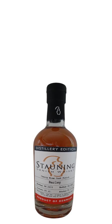 Stauning 2015  Distillery Edition - Barley - Cherry Wine Cask Finish