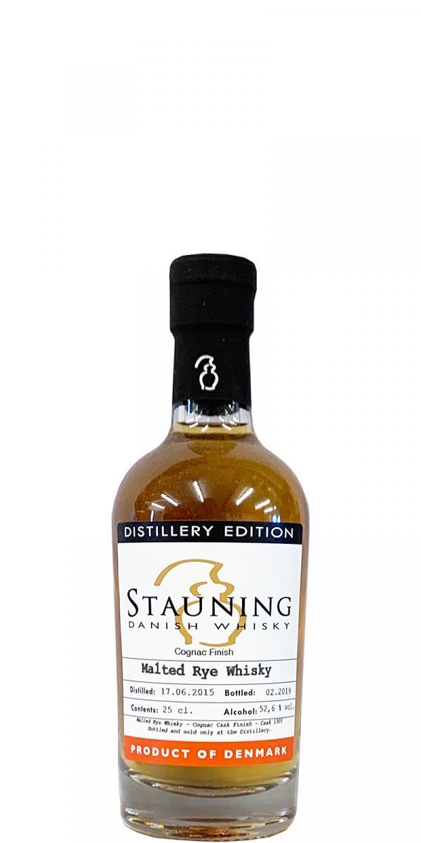 Stauning 2015  Distillery Edition - Malted Rye Whisky - Cognac Finish
