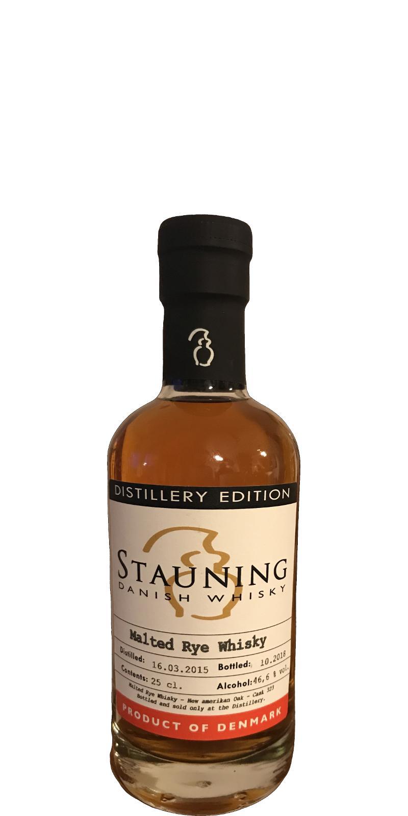 Stauning 2015  Distillery Edition - Malted Rye Whisky