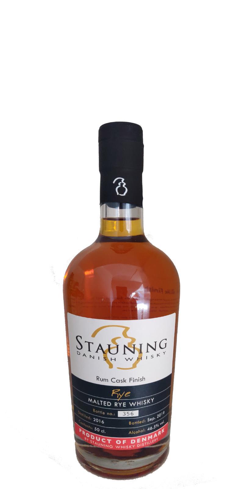 Stauning 2016  Rye - Rum Cask Finish