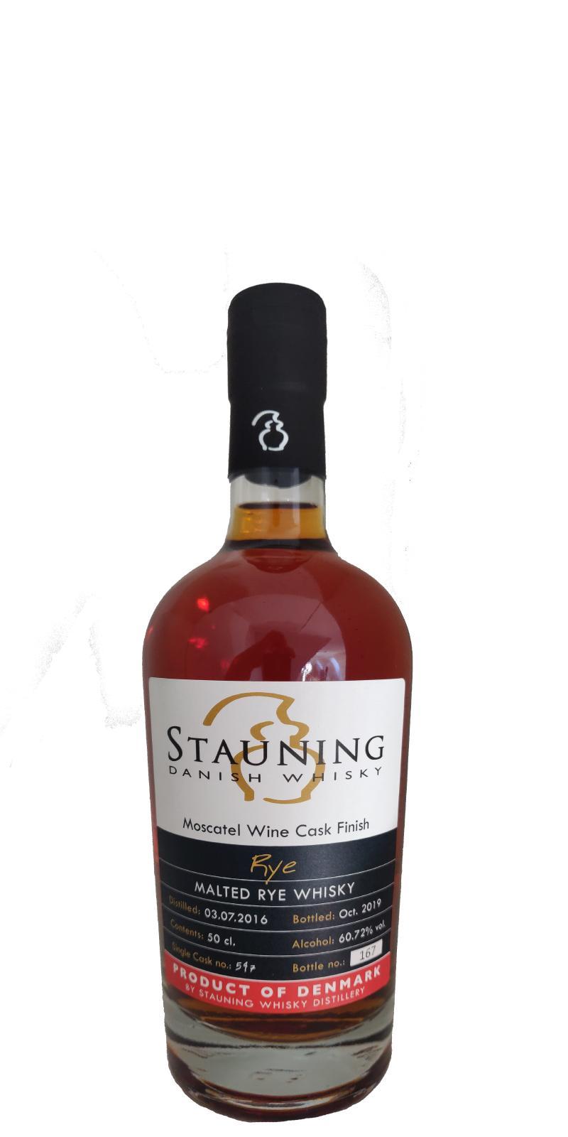 Stauning 2016  Rye - Moscatel Wine Cask Finish