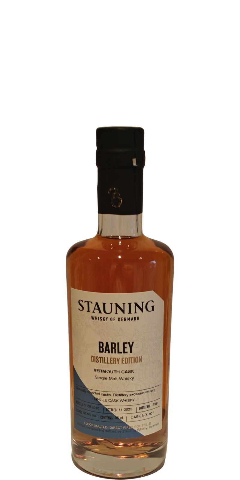 Stauning 2016  Distillery Edition - Barley - Vermouth