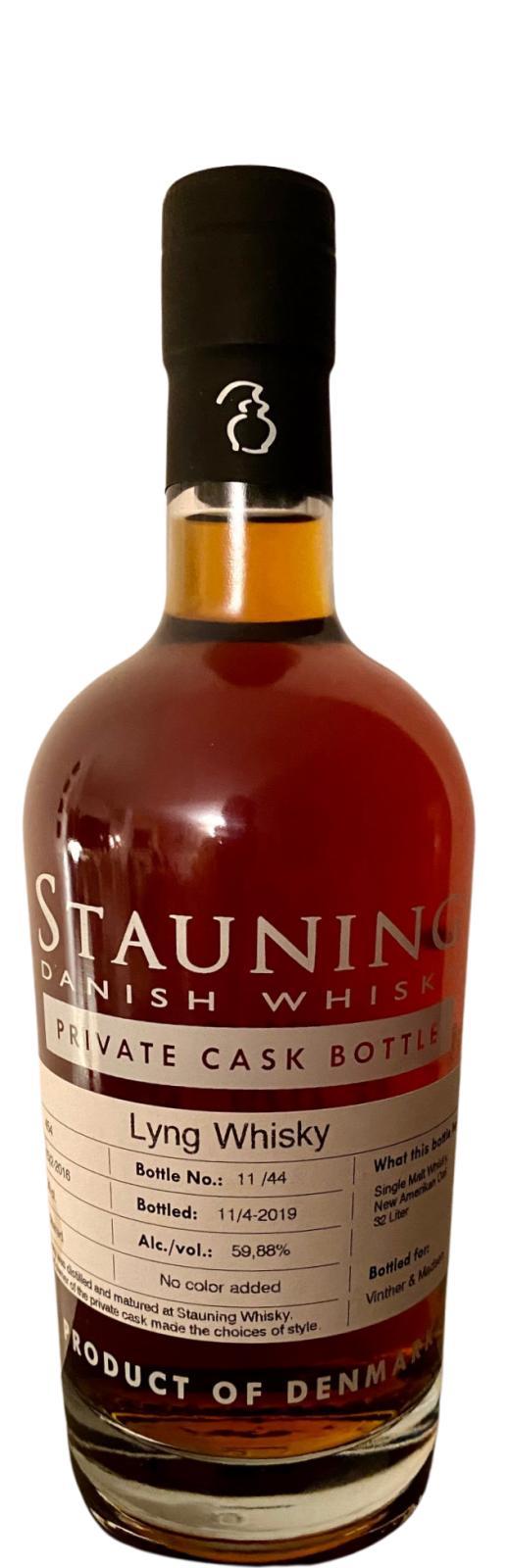 Stauning 2016  Private Cask Bottling