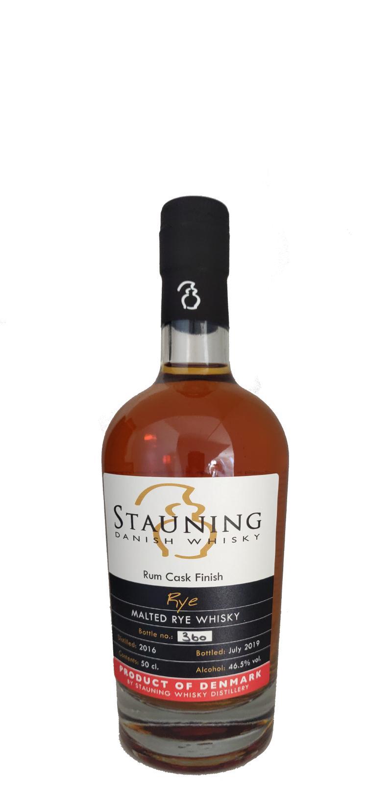 Stauning 2016  Rye - Rum Cask Finish