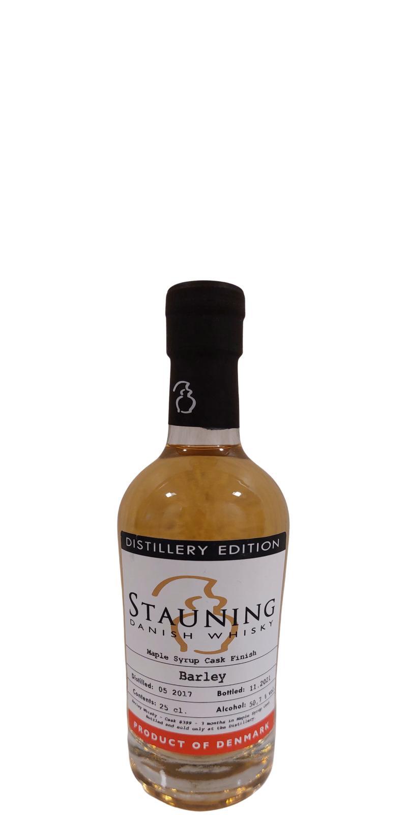 Stauning 2017  Distillery Edition - Barley - Maple Syrup Cask Finish
