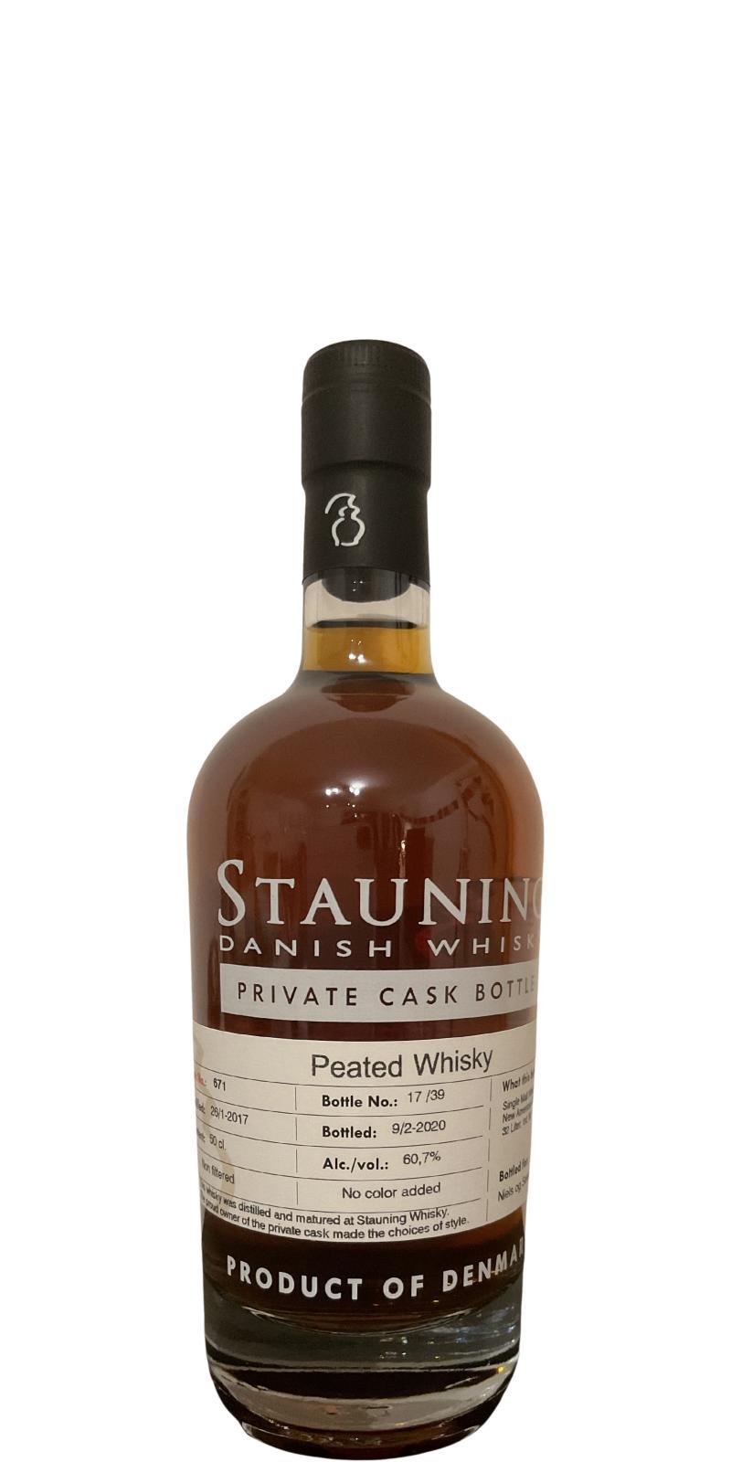 Stauning 2017  Stauning Peated - Privat Owner Cask