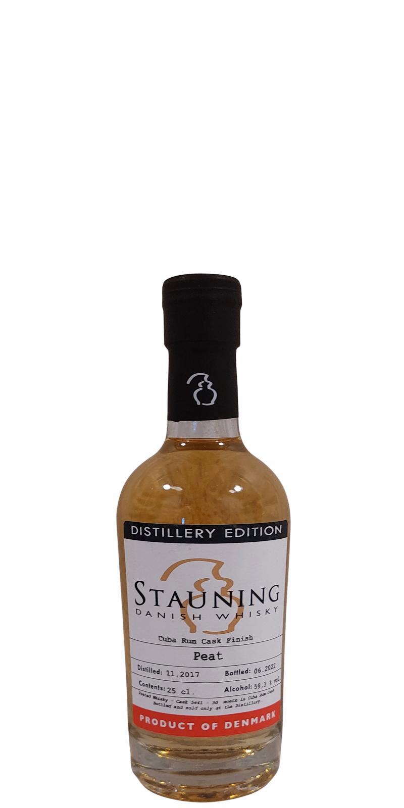 Stauning 2017  Distillery Edition - Peat - Cuba Rum Cask Finish