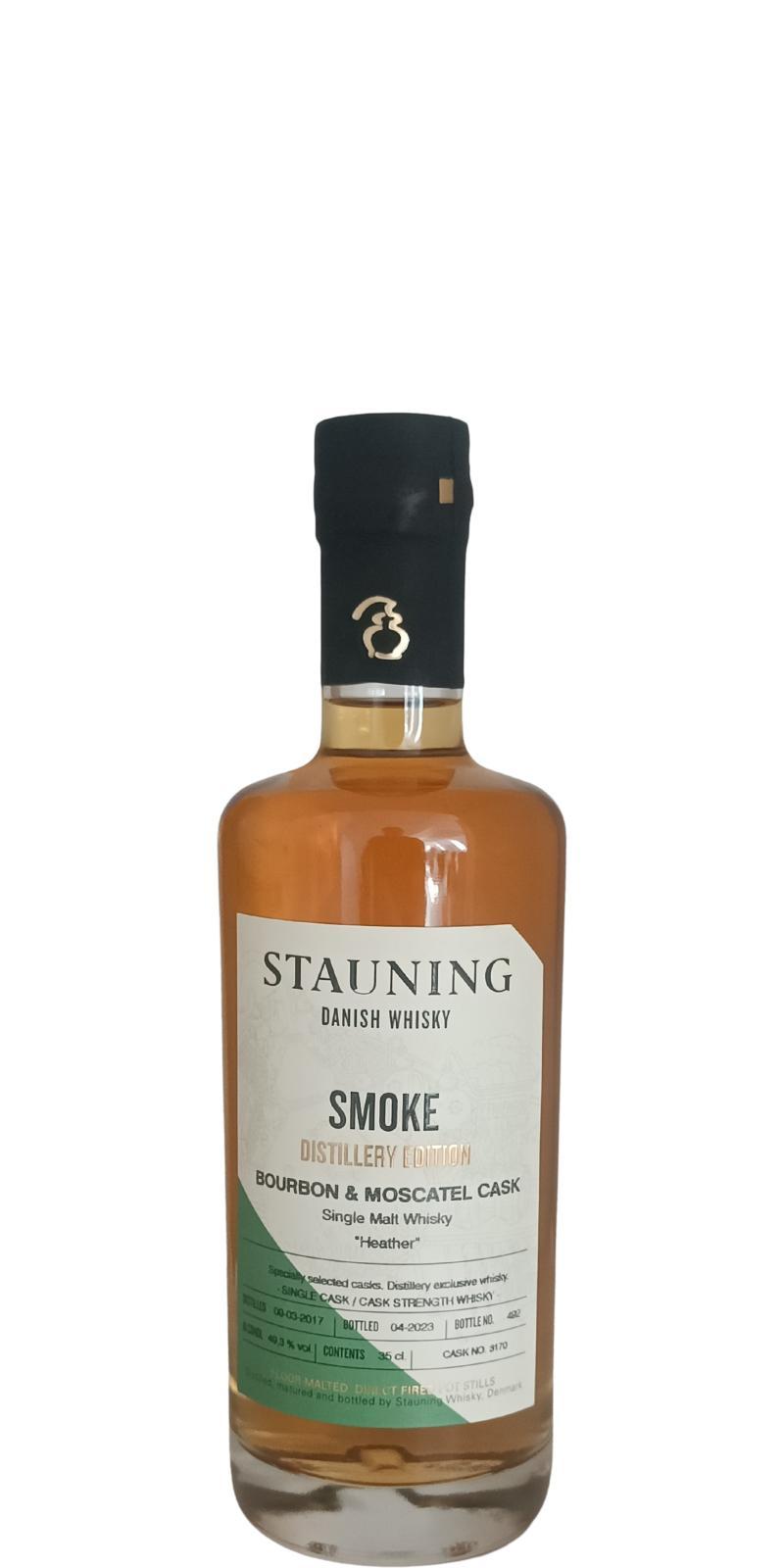Stauning 2017  Distillery Edition - Smoke - Bourbon & Moscatel Cask "HEATHER"