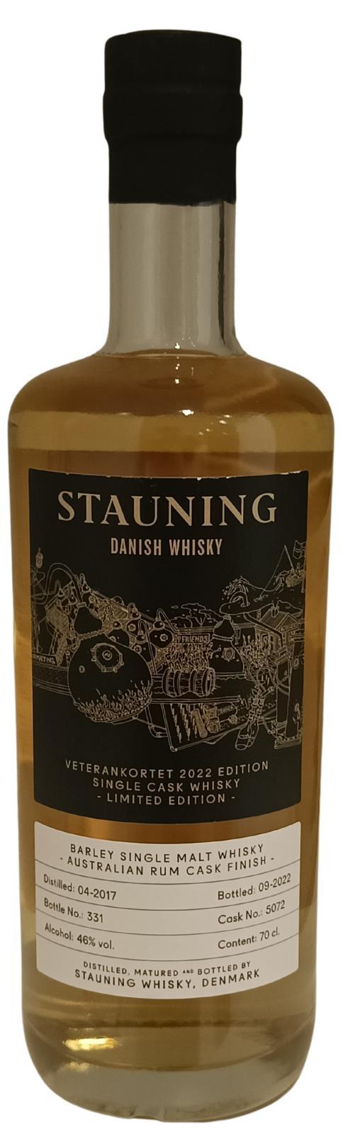 Stauning 2017  Veteran Whisky 2022 Edition
