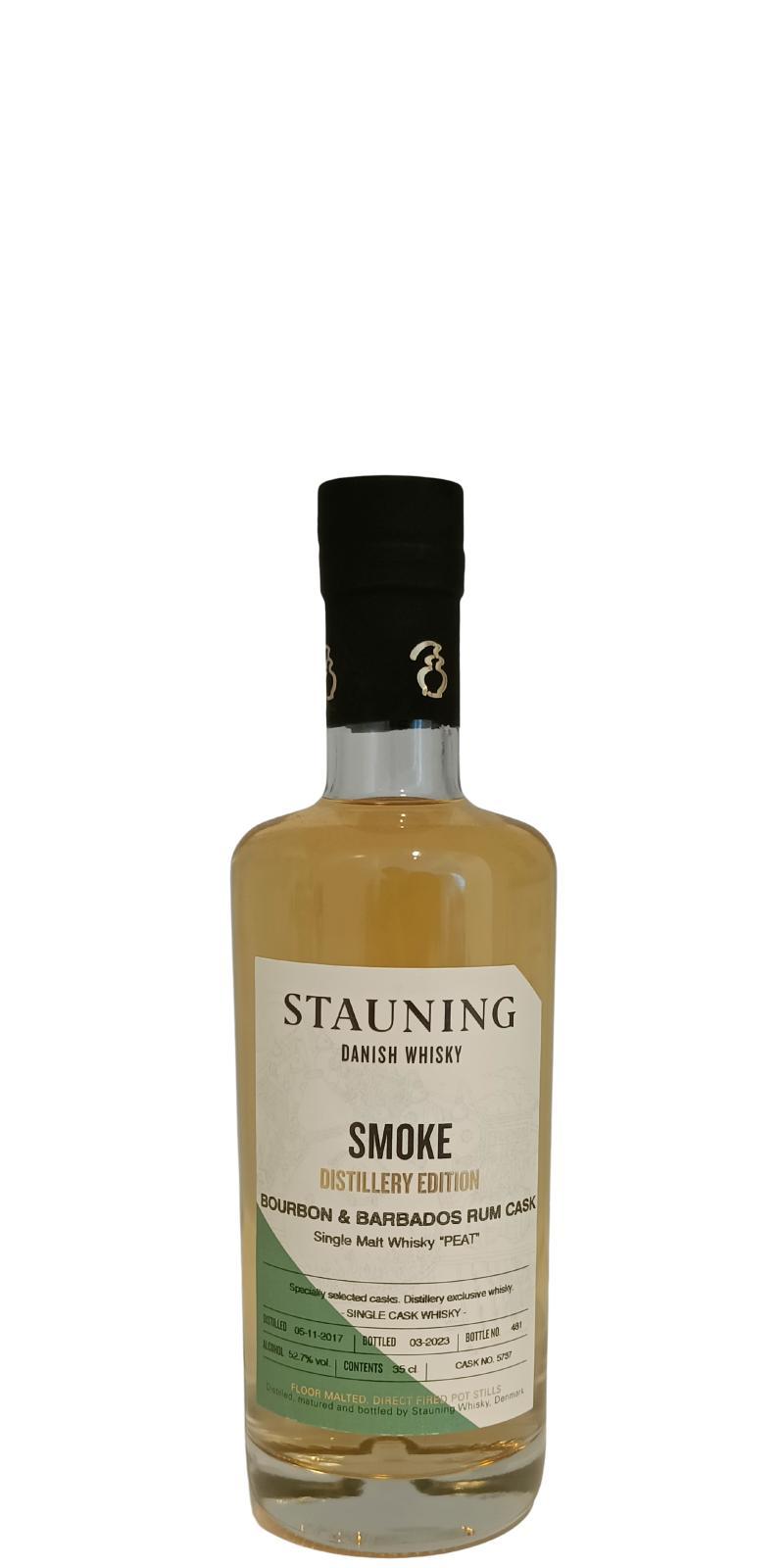 Stauning 2017  Distillers Edition - SMOKE - Bourbon & Barbados Rum Cask