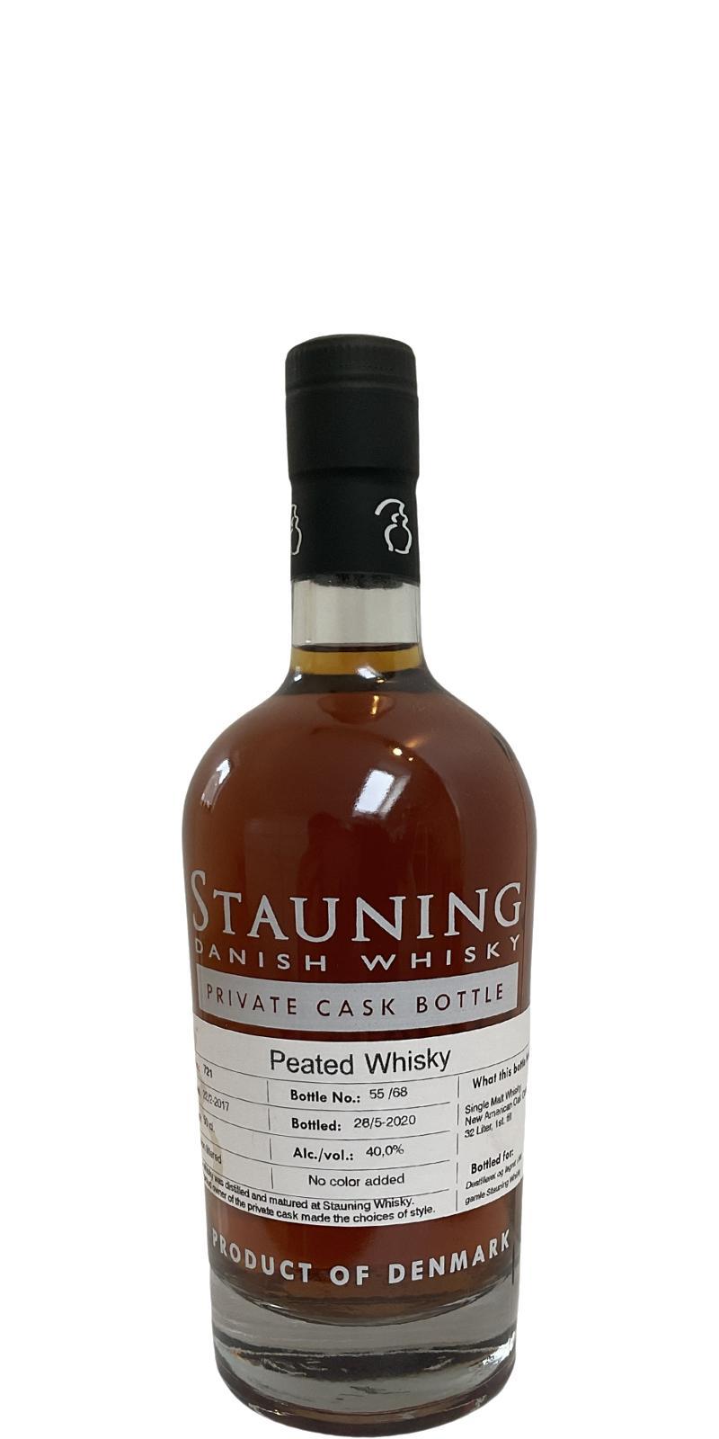Stauning 2017 - Peated  Private Cask Bottling