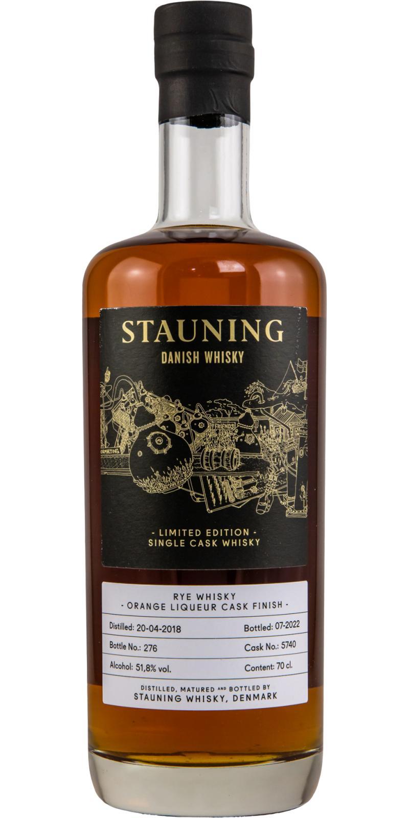 Stauning 2018  Rye Whisky - Orange Liqueur Cask Finish