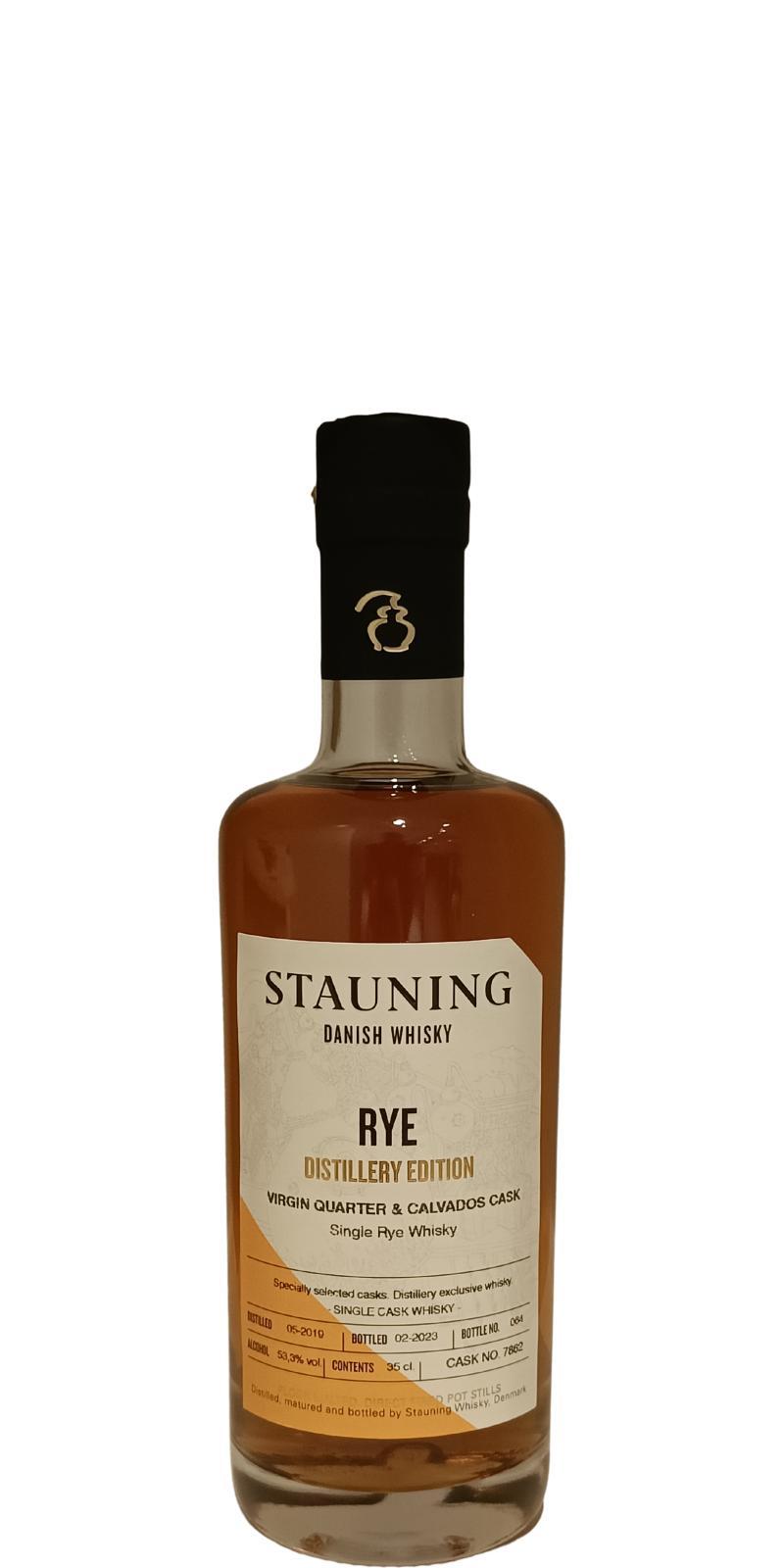 Stauning 2019  Distillery Edition - Rye - Virgin Quarter & Calvados Cask