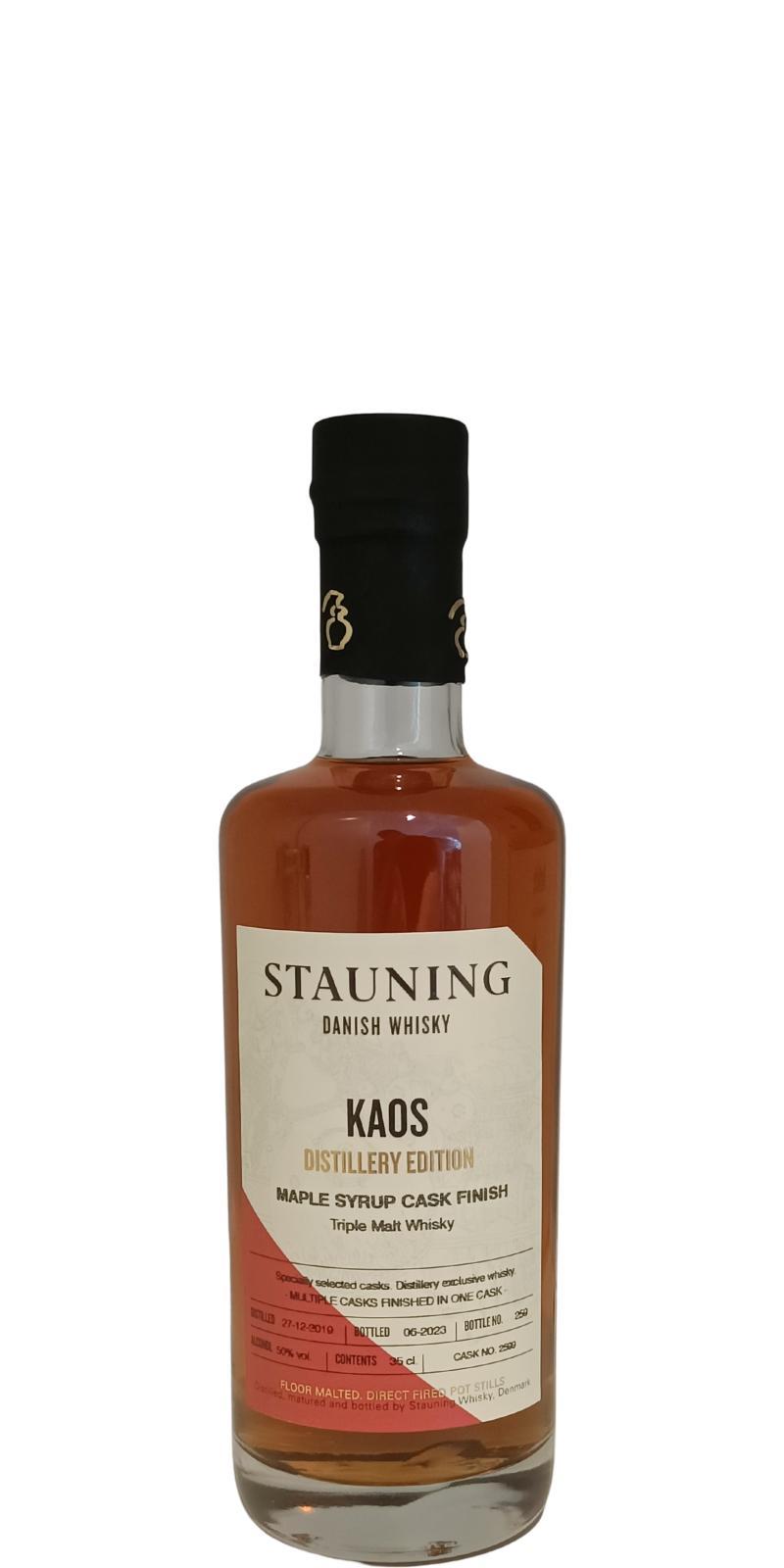 Stauning 2019  Distillery Edition - KAOS - Maple Syrup Cask Finish