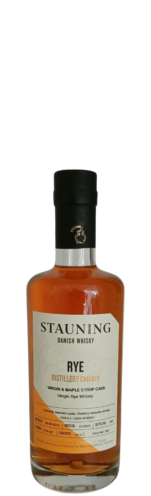 Stauning 2019  Distillery Edition - Rye - Virgin & Maple Syrup Cask