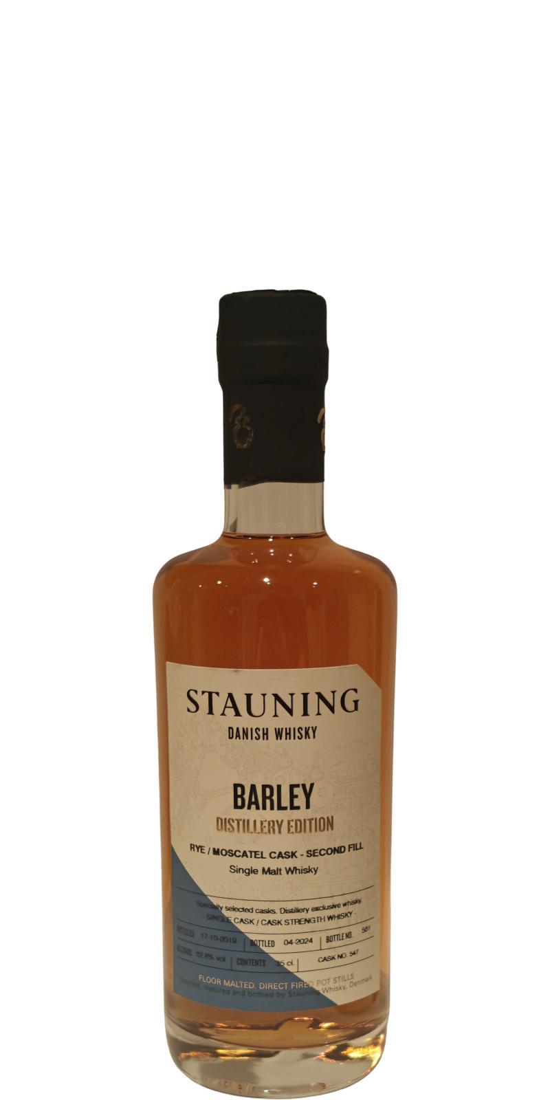 Stauning 2019  Distillers Edition - Barley - Rye / Moscatel Cask - Second fill