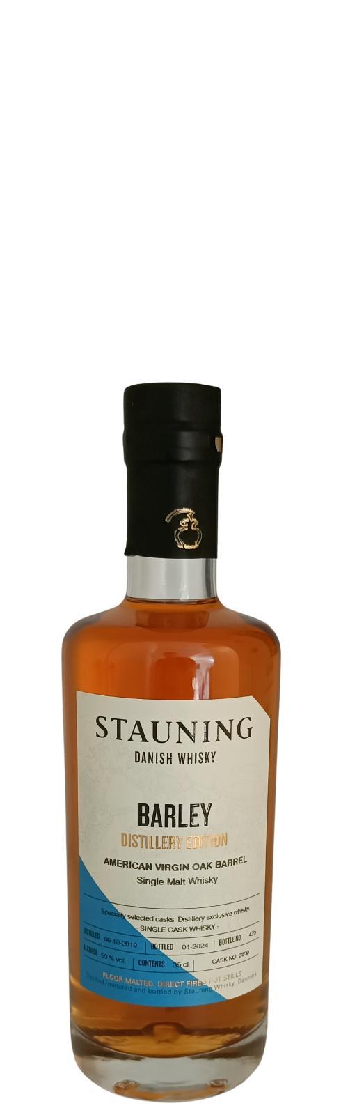 Stauning 2019  Distillery Edition - Barley - American virgin oak barrel