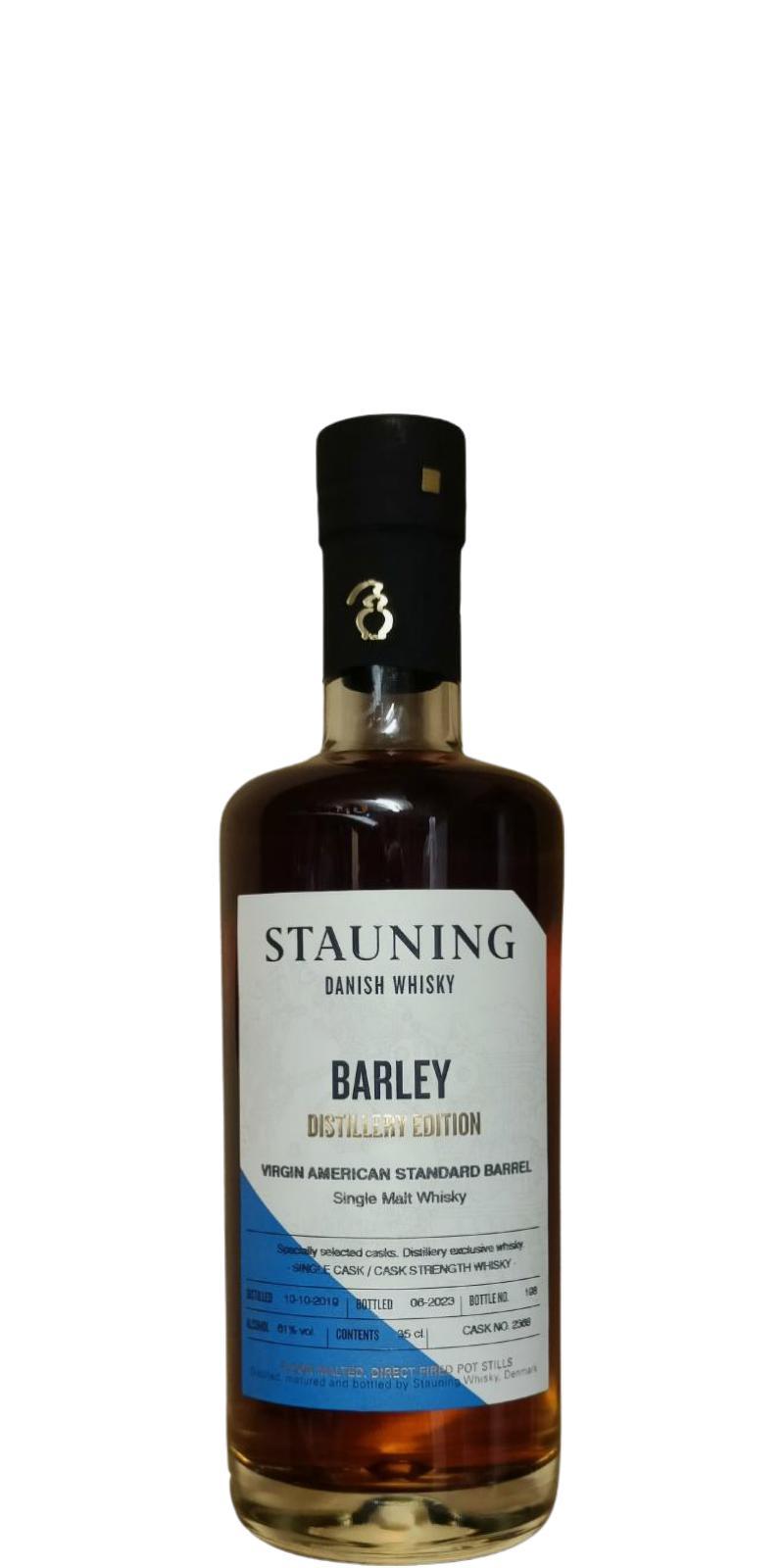 Stauning 2019  Distillery Edition - Barley - Virgin American Standard Barrel