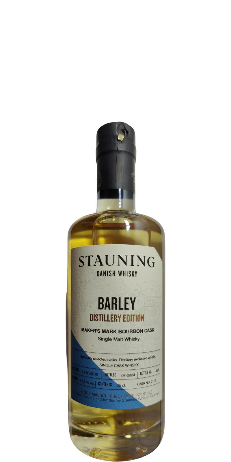 Stauning 2019  Distillery Edition - Barley - Maker's Mark Bourbon Cask