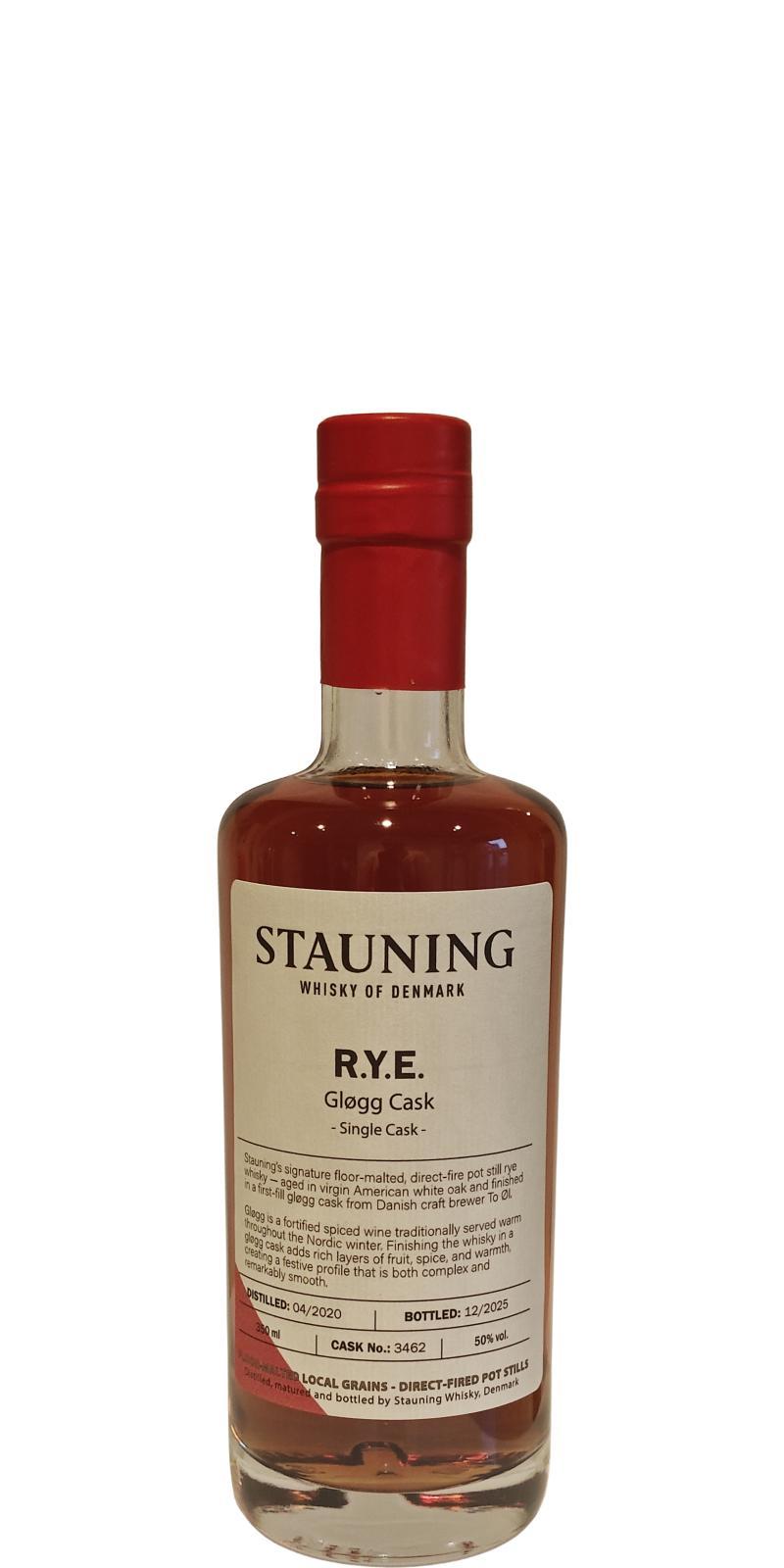 Stauning 2020  Distillery Edition - R.Y.E - Gløgg cask Finish